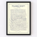 Vintage Map of Childress County, Texas 1921