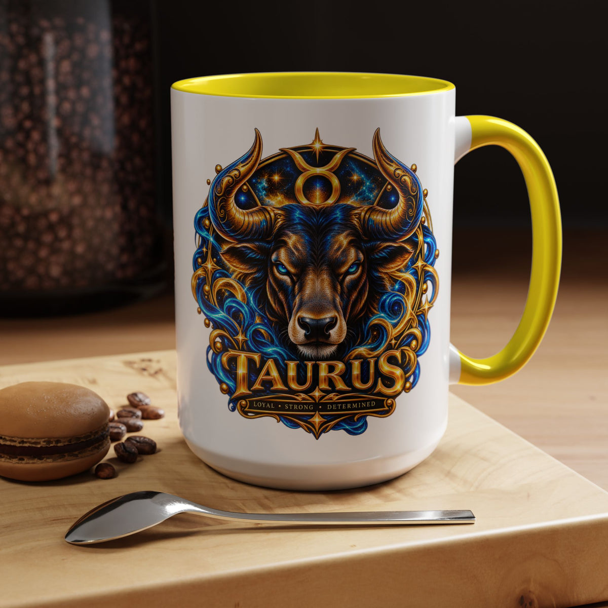 Taurus Coffee Mug — Zodiac Bull Accent Mug (11/15oz)