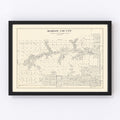 Vintage Map of Oldham County, Texas 1925