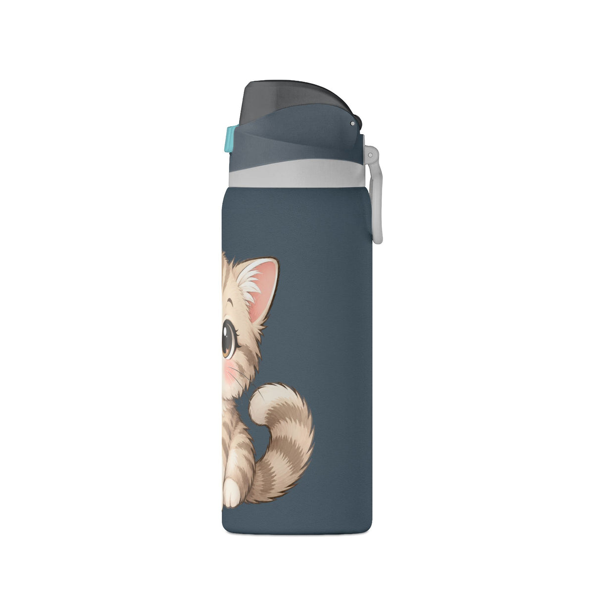 32oz Insulated Water Bottle – Cute Kitten Design