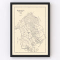 Vintage Map of Victoria County, Texas 1921