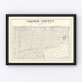 Vintage Map of Gaines County, Texas 1922