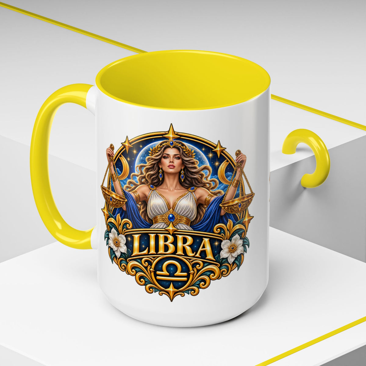 Libra Zodiac Coffee Mug – Elegant Horoscope Astrology Gift (11/15oz)