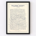 Vintage Map of Childress County, Texas 1921