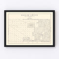 Vintage Map of Dallam County, Texas 1926