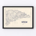 Vintage Map of Delta County, Texas 1927