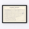 Vintage Map of Gaines County, Texas 1922