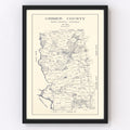 Vintage Map of Grimes County, Texas 1922