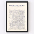 Vintage Map of Hutchinson County, Texas 1922