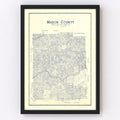 Vintage Map of Mason County, Texas 1921