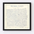 Vintage Map of Mitchell County, Texas 1922