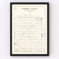 Vintage Map of Parmer County, Texas 1926