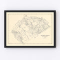 Vintage Map of Wilson County, Texas 1921
