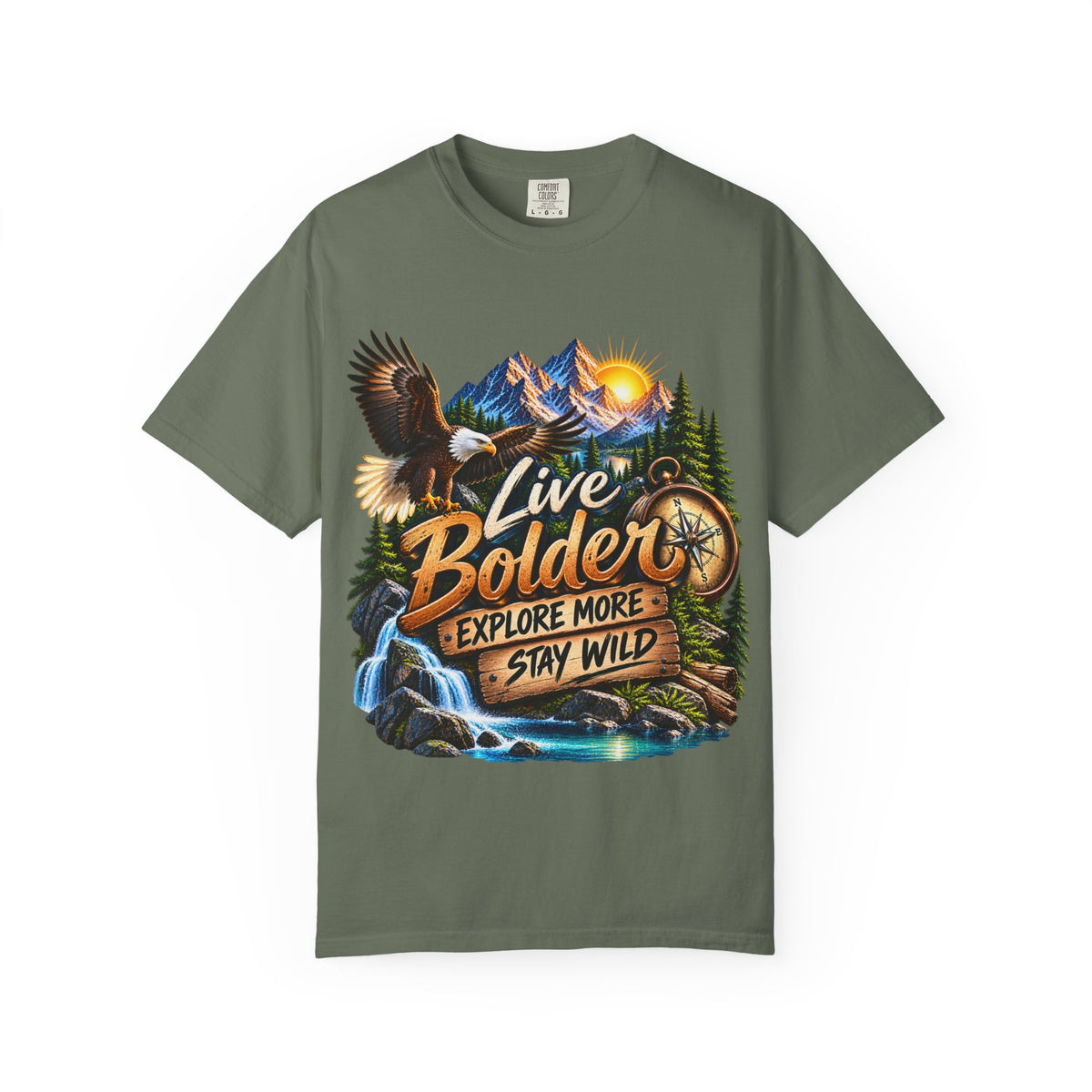 Adventure T-Shirt — "Live Bolder: Explore More, Stay Wild" Graphic Tee