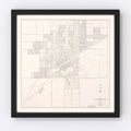 Vintage Map of Abilene, Texas 1930