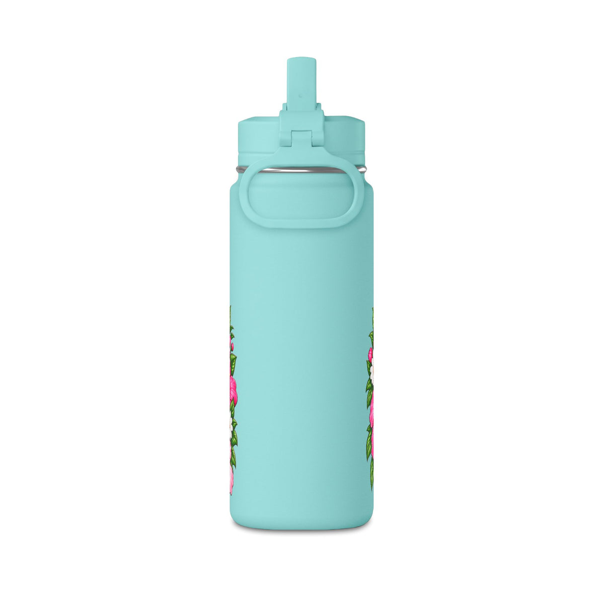 Puppy Floral 20oz Water Bottle