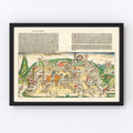 Vintage Holy Land Map 1493