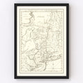 Vintage Hudson River Map 1778