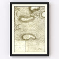 Vintage Battle of Hobkirks Hill Map 1794