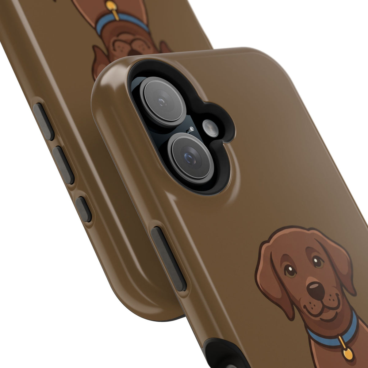 Chocolate Labrador Phone Case — Cute Dog Impact‑Resistant iPhone Cover