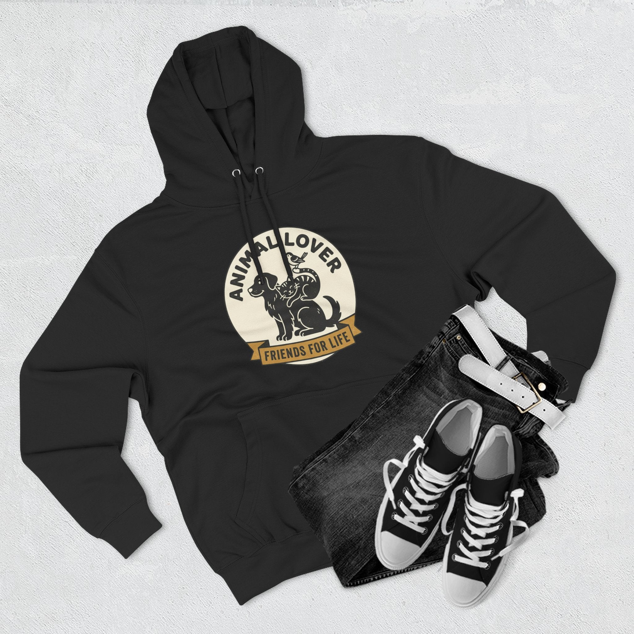 Animal Lover Hoodie – Friends For Life Graphic Pullover