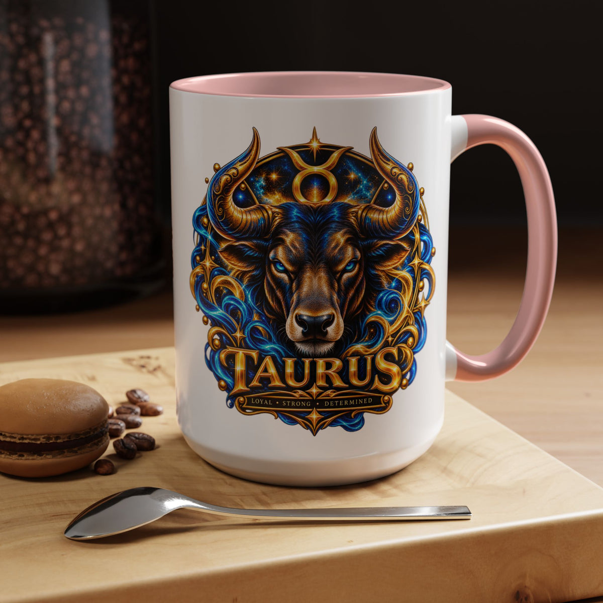 Taurus Coffee Mug — Zodiac Bull Accent Mug (11/15oz)