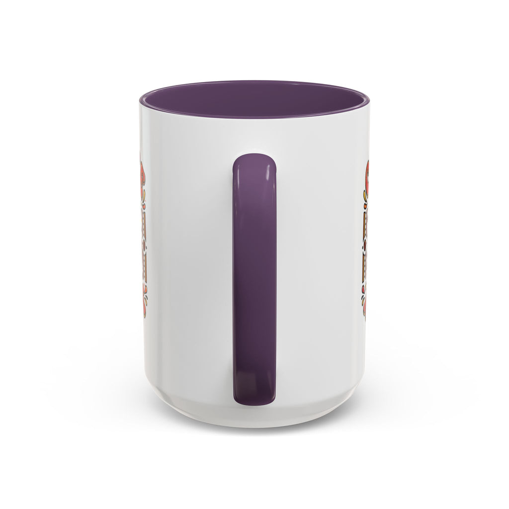 Coffee Addict Accent Mug — "Coffee Power" Retro Coffee Lover Gift (11oz/15oz)