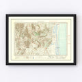 Vintage North Africa World War II Map 1941