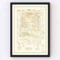 Vintage Iran World War II Map 1942