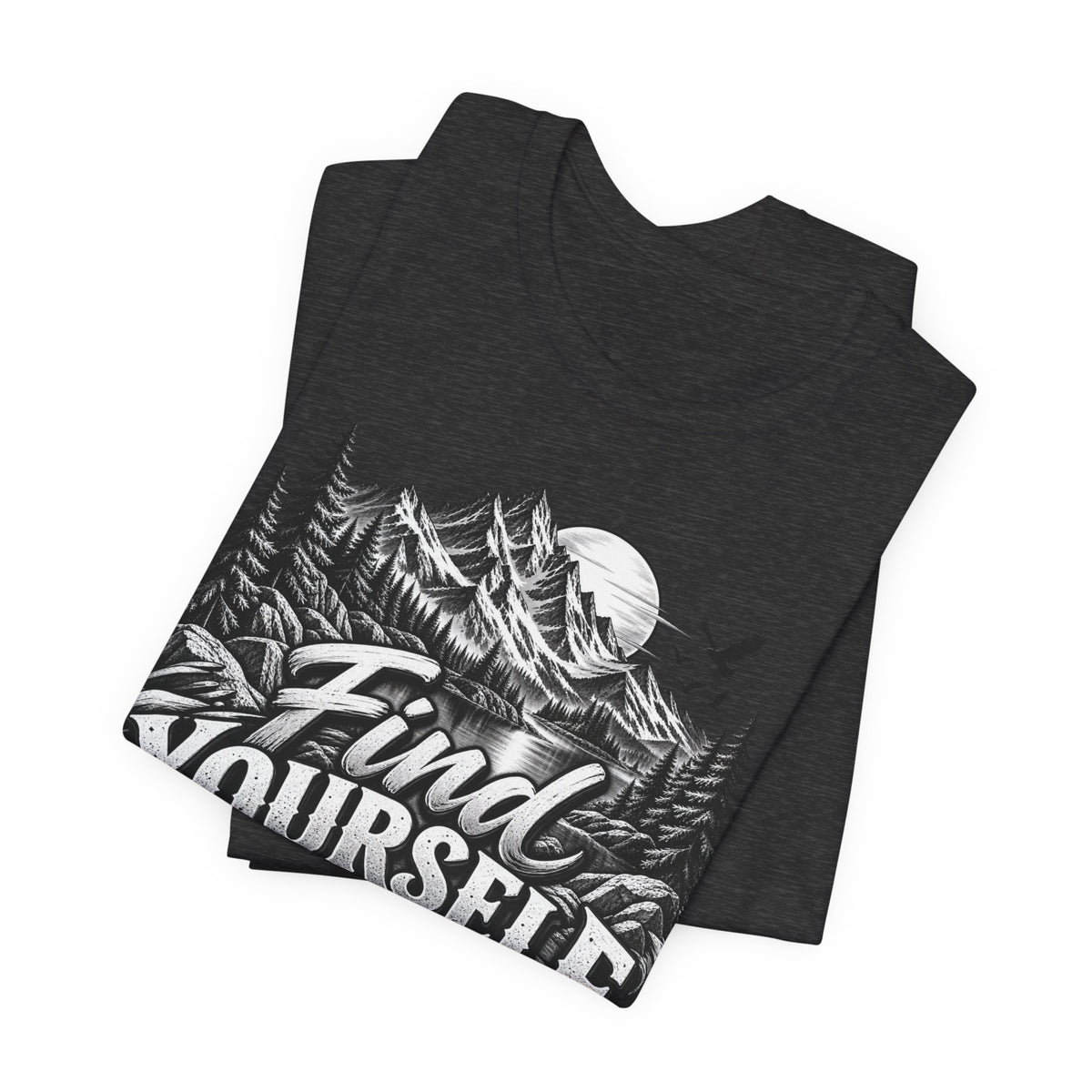 Find Yourself In Nature T-Shirt – Mountain Adventure Graphic Tee