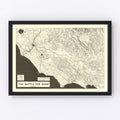 Vintage Italian Campaign World War II Map 1944