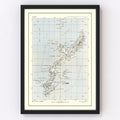 Vintage Okinawa World War II Map 1945