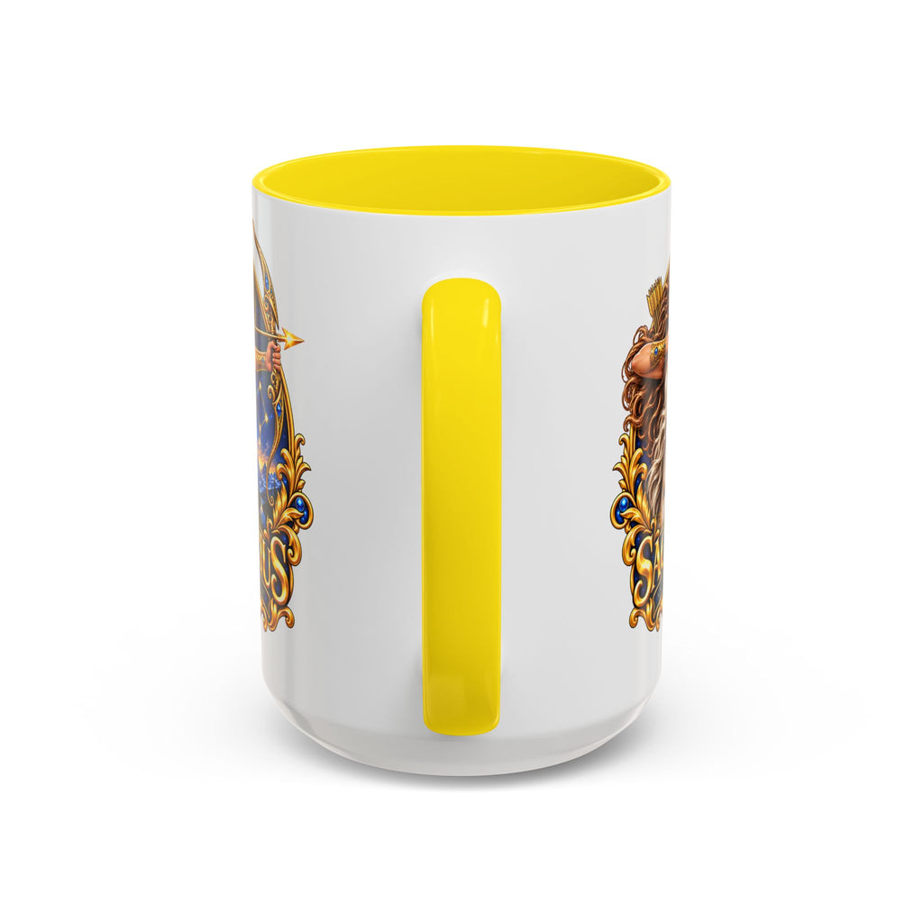 Sagittarius Accent Coffee Mug — Zodiac Archer Design (11/15oz)