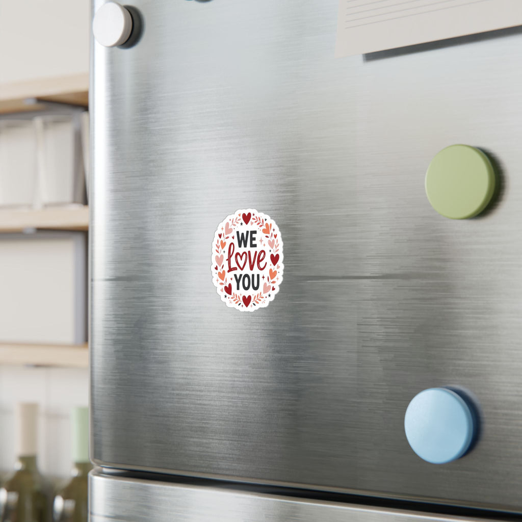 We Love You Heart Wreath Vinyl Sticker — Decal for Windows, Laptops & Gifts