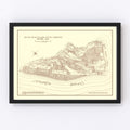 Vintage Hilton Head Island Map 1861