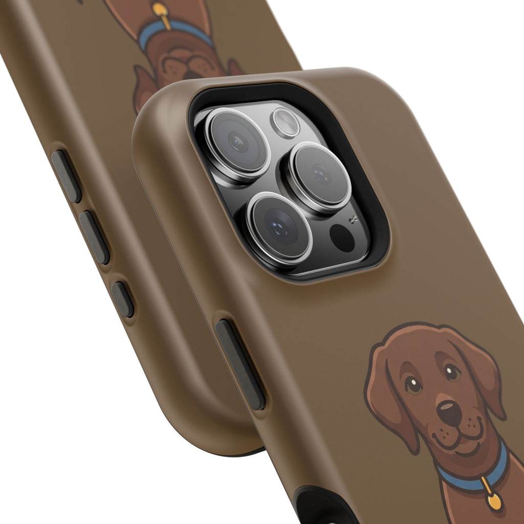 Chocolate Labrador Phone Case — Cute Dog Impact‑Resistant iPhone Cover