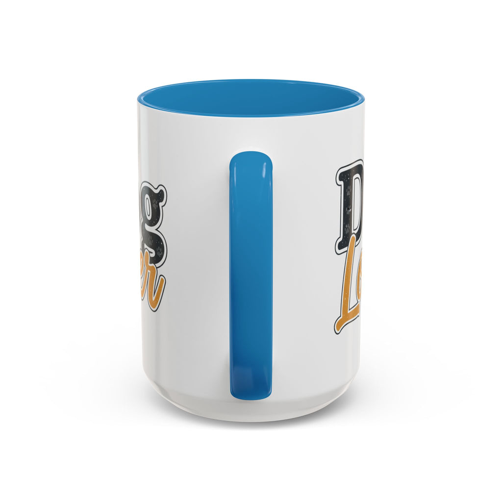 Dog Lover Accent Coffee Mug — 'Dog Lover' 11/15oz Ceramic Mug