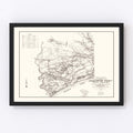 Vintage Map of Charleston County, South Carolina 1938