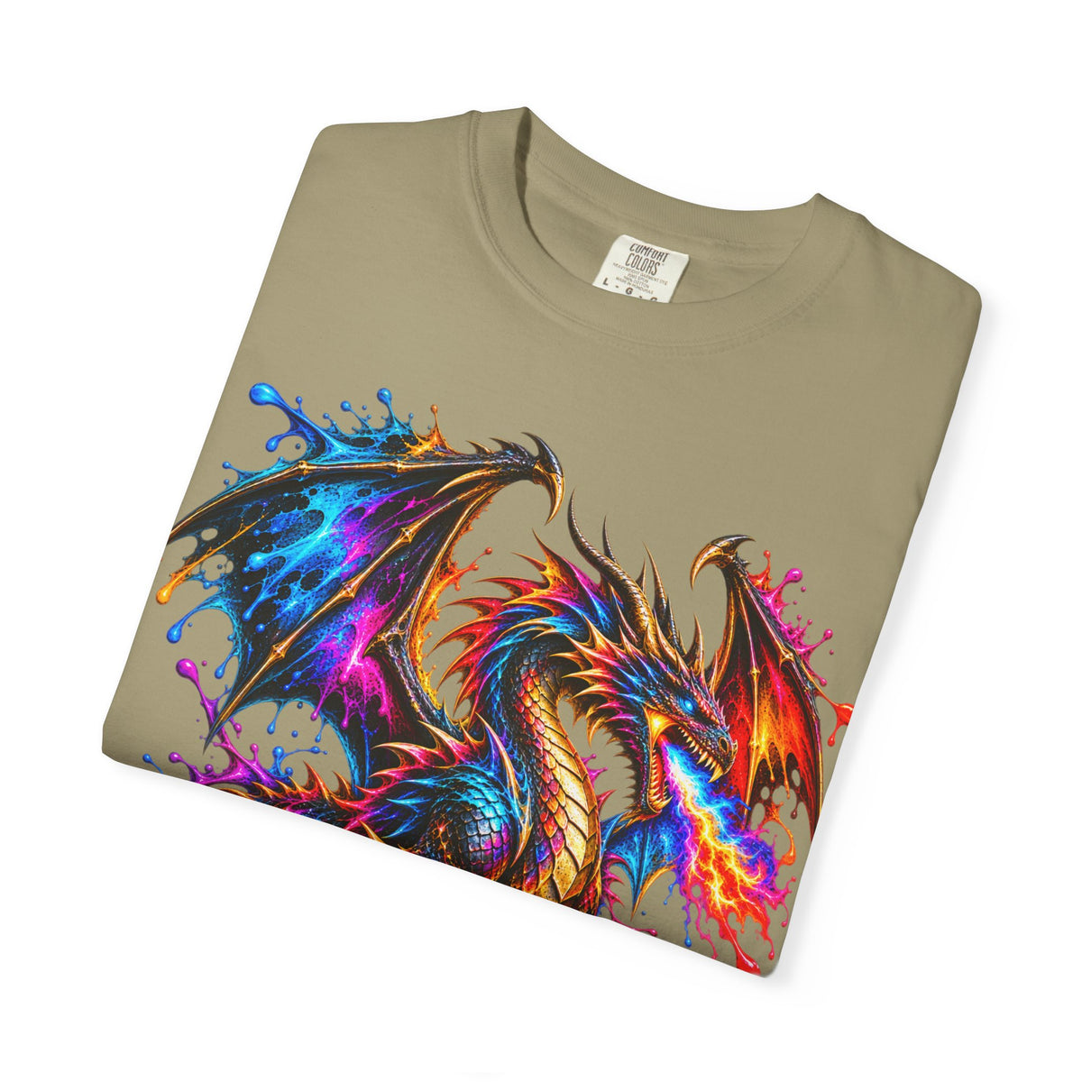 Vibrant Watercolor Dragon T-Shirt