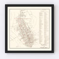 Vintage Map of Charleston, South Carolina 1922