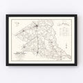 Vintage Map of Florence County, South Carolina 1938