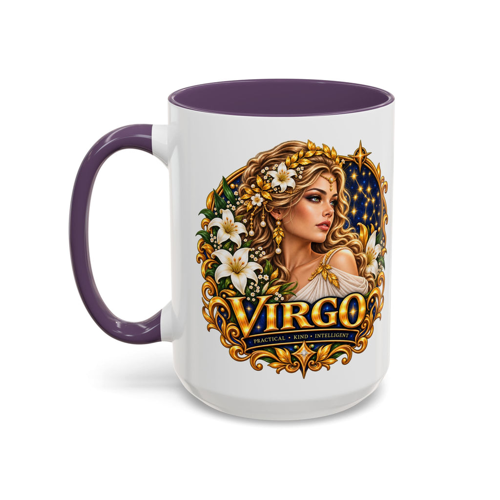 Virgo Zodiac Coffee Mug — Astrology Gift Mug (11/15oz)