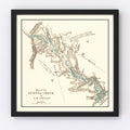 Vintage Lake Tanganika Map 1878
