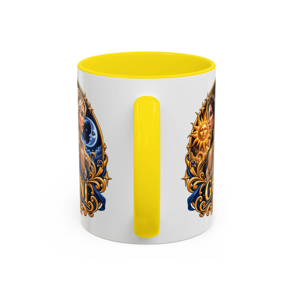 Gemini Zodiac Coffee Mug — Gemini Sign Astrology Accent Mug (11/15oz)