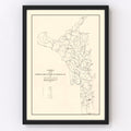 Vintage Map of Moore County, Tennessee 1935