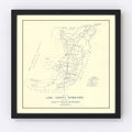 Vintage Map of Lake County, Tennessee 1930
