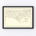 Vintage Map of Clay County, Tennessee 1938