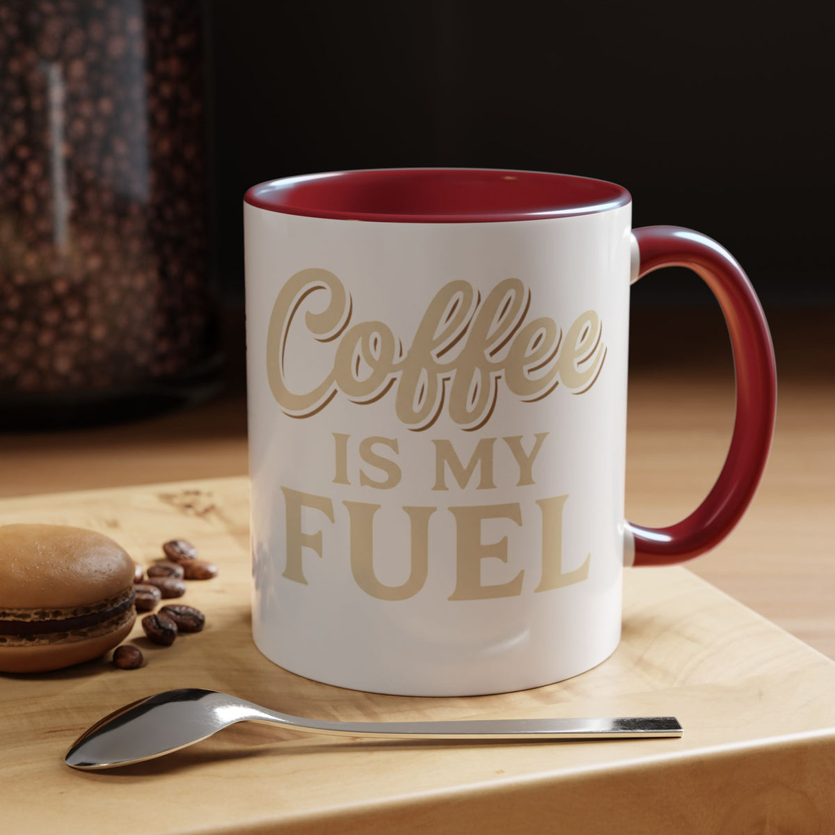 Coffee Is My Fuel Accent Coffee Mug — 11/15oz Ceramic Gift for Coffee Lovers