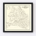 Vintage Cherokee National Forest Map 1939