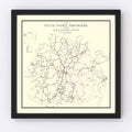 Vintage Map of White County, Tennessee 1936